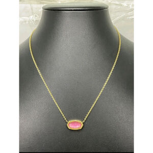 Kendra Scott Elisa Pink Pendant Necklace NWOT